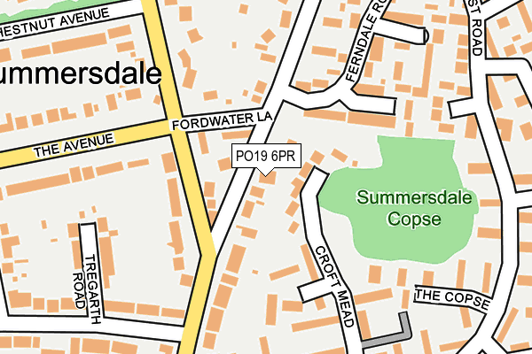 PO19 6PR map - OS OpenMap – Local (Ordnance Survey) PO19 6PR map - OS OpenMap – Local (Ordnance Survey)