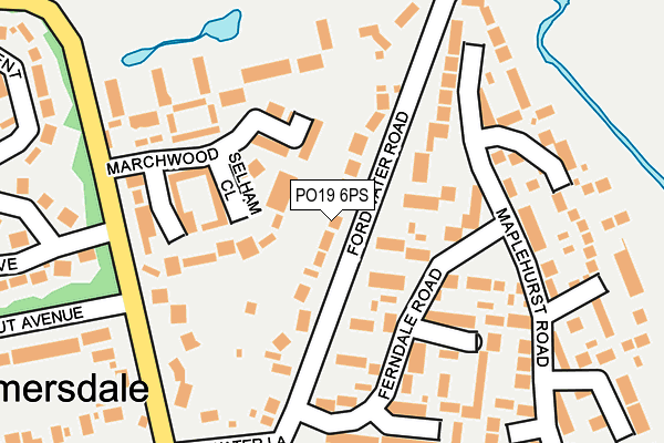 PO19 6PS map - OS OpenMap – Local (Ordnance Survey) PO19 6PS map - OS OpenMap – Local (Ordnance Survey)