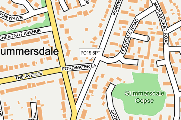 PO19 6PT map - OS OpenMap – Local (Ordnance Survey) PO19 6PT map - OS OpenMap – Local (Ordnance Survey)