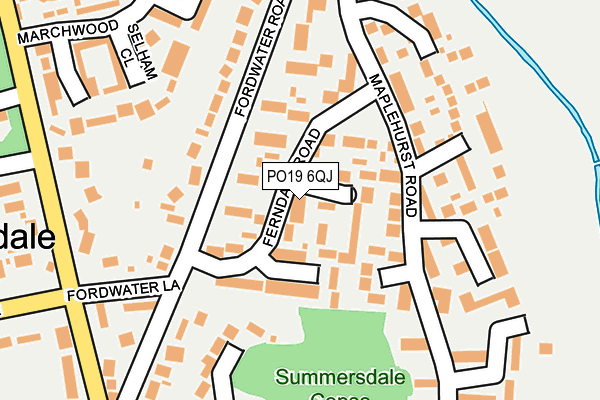 PO19 6QJ map - OS OpenMap – Local (Ordnance Survey) PO19 6QJ map - OS OpenMap – Local (Ordnance Survey)