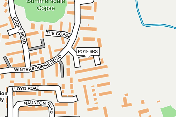 PO19 6RS map - OS OpenMap – Local (Ordnance Survey) PO19 6RS map - OS OpenMap – Local (Ordnance Survey)