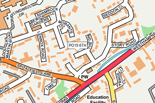PO19 6TH map - OS OpenMap – Local (Ordnance Survey) PO19 6TH map - OS OpenMap – Local (Ordnance Survey)