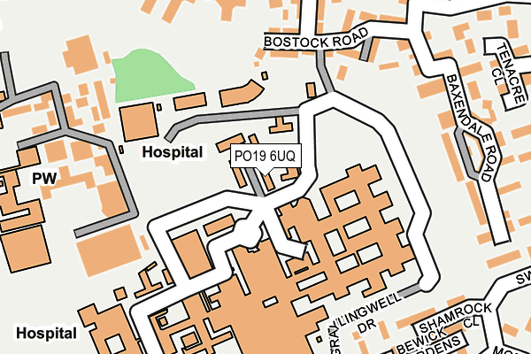 PO19 6UQ map - OS OpenMap – Local (Ordnance Survey) PO19 6UQ map - OS OpenMap – Local (Ordnance Survey)