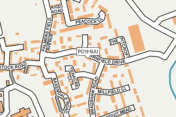 PO19 6UU map - OS OpenMap – Local (Ordnance Survey) PO19 6UU map - OS OpenMap – Local (Ordnance Survey)