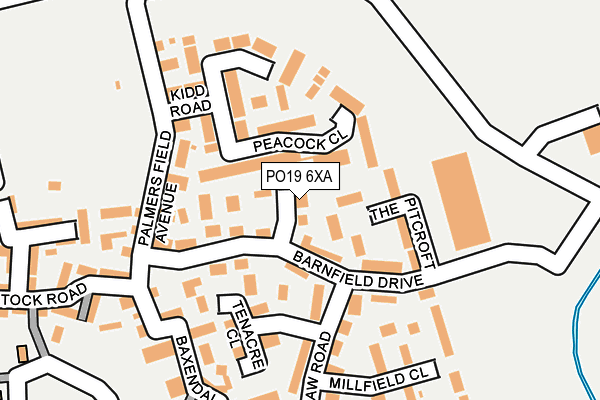 PO19 6XA map - OS OpenMap – Local (Ordnance Survey) PO19 6XA map - OS OpenMap – Local (Ordnance Survey)