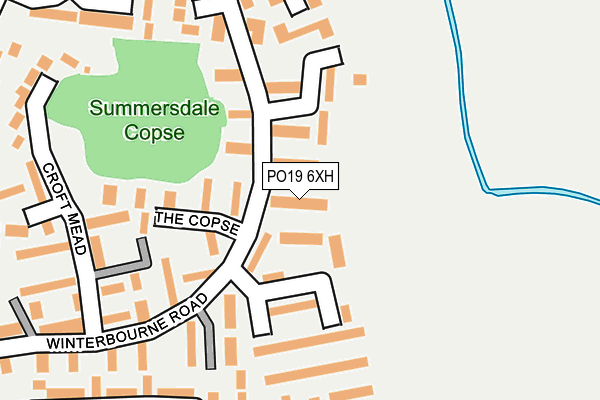PO19 6XH map - OS OpenMap – Local (Ordnance Survey) PO19 6XH map - OS OpenMap – Local (Ordnance Survey)