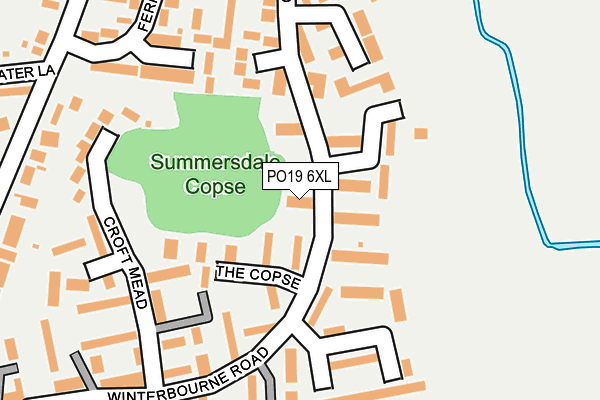 PO19 6XL map - OS OpenMap – Local (Ordnance Survey) PO19 6XL map - OS OpenMap – Local (Ordnance Survey)