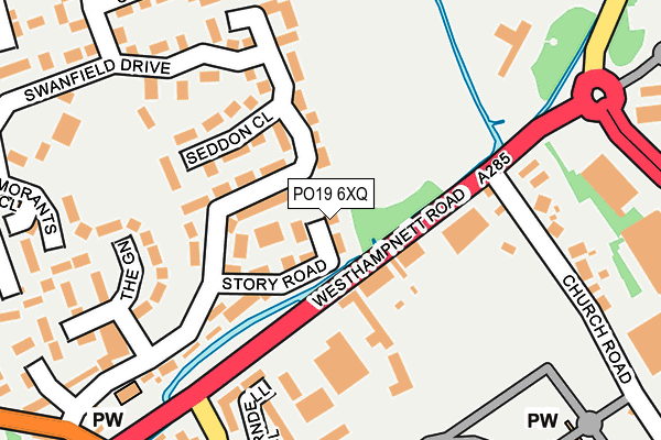 PO19 6XQ map - OS OpenMap – Local (Ordnance Survey) PO19 6XQ map - OS OpenMap – Local (Ordnance Survey)