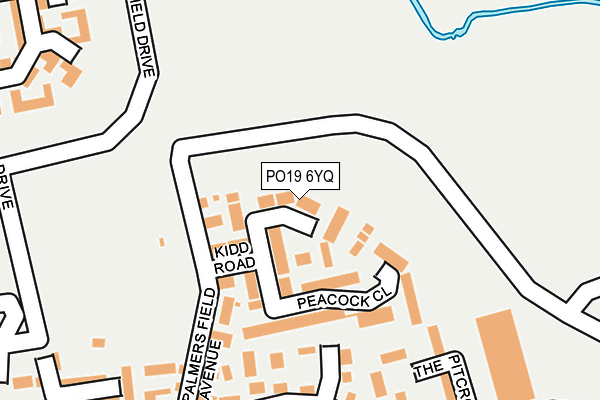 PO19 6YQ map - OS OpenMap – Local (Ordnance Survey) PO19 6YQ map - OS OpenMap – Local (Ordnance Survey)