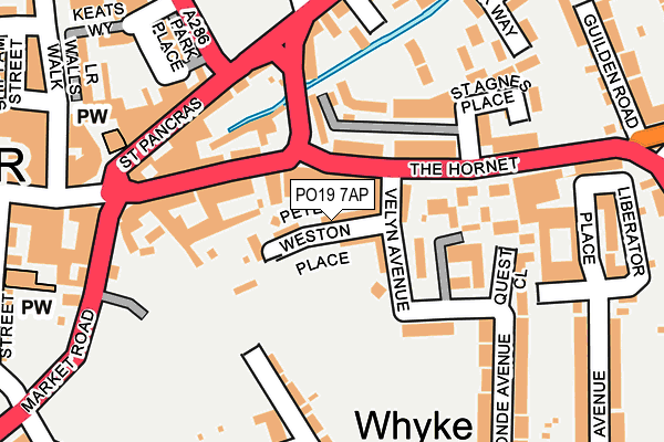 PO19 7AP map - OS OpenMap – Local (Ordnance Survey) PO19 7AP map - OS OpenMap – Local (Ordnance Survey)