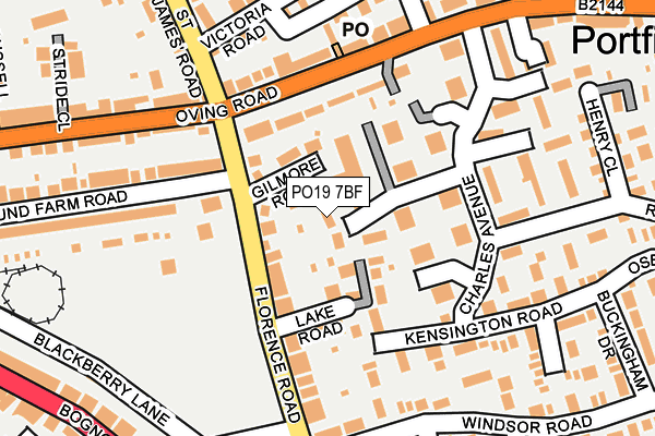 PO19 7BF map - OS OpenMap – Local (Ordnance Survey) PO19 7BF map - OS OpenMap – Local (Ordnance Survey)
