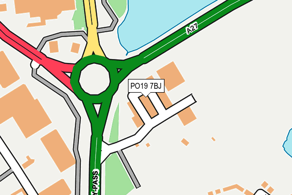 PO19 7BJ map - OS OpenMap – Local (Ordnance Survey) PO19 7BJ map - OS OpenMap – Local (Ordnance Survey)