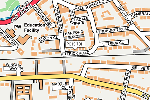 PO19 7DH map - OS OpenMap – Local (Ordnance Survey)