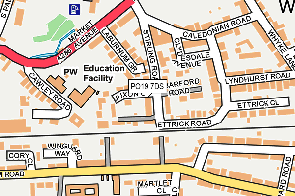 PO19 7DS map - OS OpenMap – Local (Ordnance Survey)