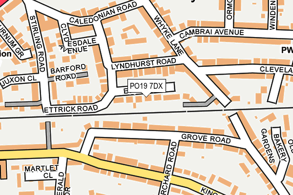 PO19 7DX map - OS OpenMap – Local (Ordnance Survey) PO19 7DX map - OS OpenMap – Local (Ordnance Survey)