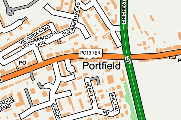 PO19 7ER map - OS OpenMap – Local (Ordnance Survey) PO19 7ER map - OS OpenMap – Local (Ordnance Survey)
