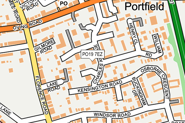 PO19 7EZ map - OS OpenMap – Local (Ordnance Survey) PO19 7EZ map - OS OpenMap – Local (Ordnance Survey)