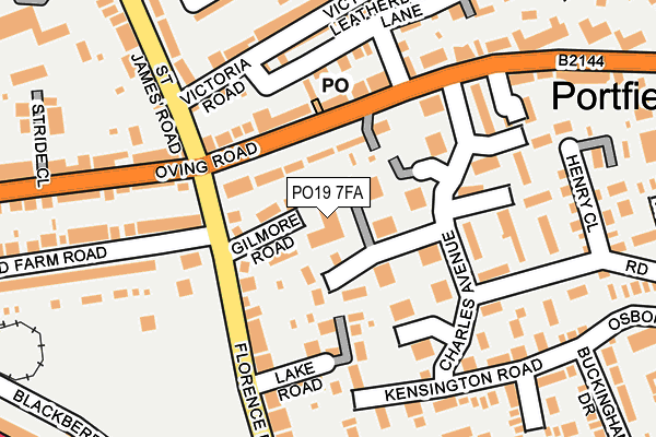 PO19 7FA map - OS OpenMap – Local (Ordnance Survey) PO19 7FA map - OS OpenMap – Local (Ordnance Survey)