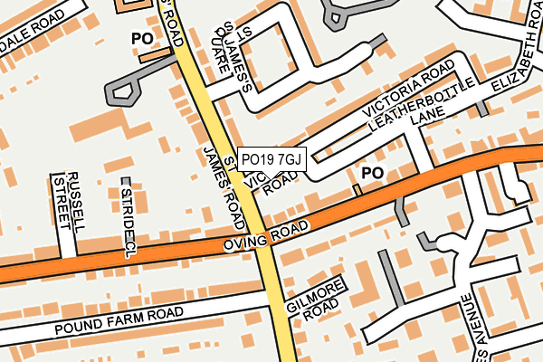PO19 7GJ map - OS OpenMap – Local (Ordnance Survey) PO19 7GJ map - OS OpenMap – Local (Ordnance Survey)
