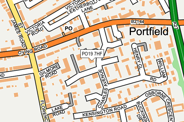 PO19 7HF map - OS OpenMap – Local (Ordnance Survey) PO19 7HF map - OS OpenMap – Local (Ordnance Survey)