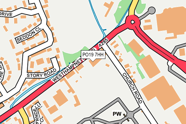 PO19 7HH map - OS OpenMap – Local (Ordnance Survey) PO19 7HH map - OS OpenMap – Local (Ordnance Survey)