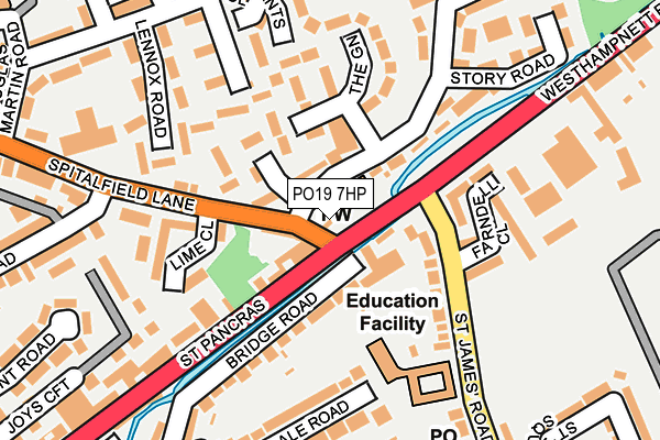 PO19 7HP map - OS OpenMap – Local (Ordnance Survey) PO19 7HP map - OS OpenMap – Local (Ordnance Survey)