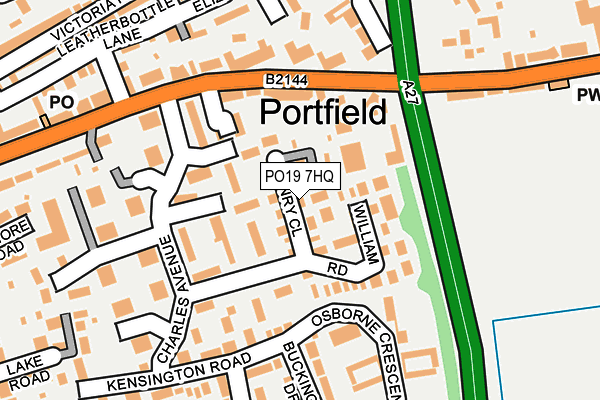PO19 7HQ map - OS OpenMap – Local (Ordnance Survey) PO19 7HQ map - OS OpenMap – Local (Ordnance Survey)