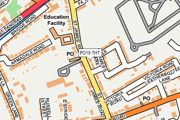 PO19 7HT map - OS OpenMap – Local (Ordnance Survey) PO19 7HT map - OS OpenMap – Local (Ordnance Survey)