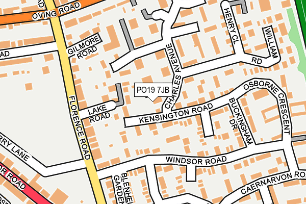 PO19 7JB map - OS OpenMap – Local (Ordnance Survey) PO19 7JB map - OS OpenMap – Local (Ordnance Survey)