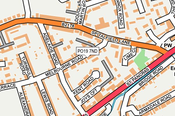 PO19 7ND map - OS OpenMap – Local (Ordnance Survey) PO19 7ND map - OS OpenMap – Local (Ordnance Survey)