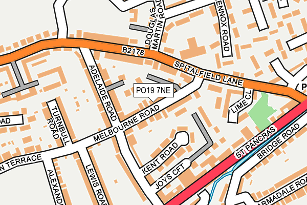 PO19 7NE map - OS OpenMap – Local (Ordnance Survey) PO19 7NE map - OS OpenMap – Local (Ordnance Survey)
