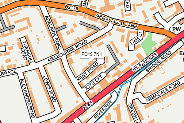 PO19 7NH map - OS OpenMap – Local (Ordnance Survey) PO19 7NH map - OS OpenMap – Local (Ordnance Survey)