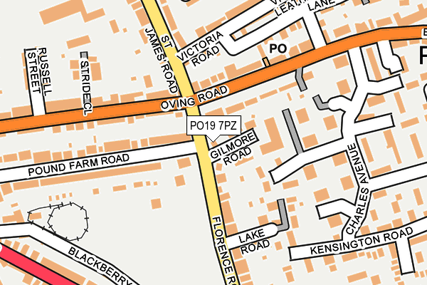 PO19 7PZ map - OS OpenMap – Local (Ordnance Survey) PO19 7PZ map - OS OpenMap – Local (Ordnance Survey)