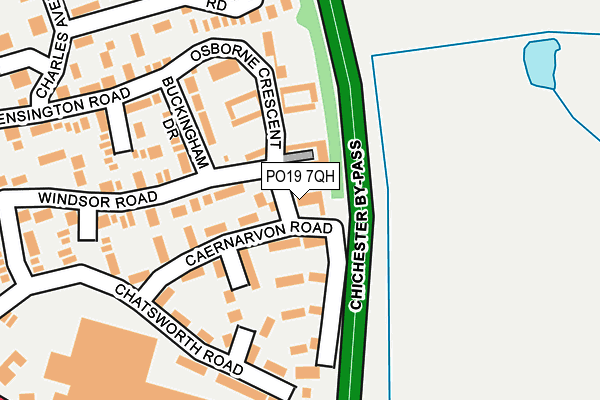 PO19 7QH map - OS OpenMap – Local (Ordnance Survey) PO19 7QH map - OS OpenMap – Local (Ordnance Survey)