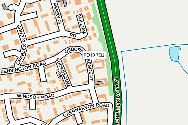 PO19 7QJ map - OS OpenMap – Local (Ordnance Survey) PO19 7QJ map - OS OpenMap – Local (Ordnance Survey)