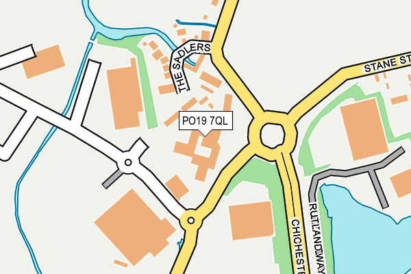 PO19 7QL map - OS OpenMap – Local (Ordnance Survey) PO19 7QL map - OS OpenMap – Local (Ordnance Survey)