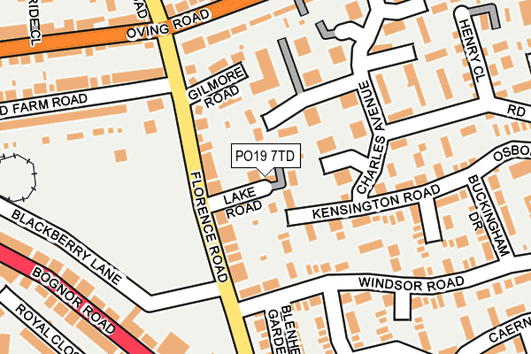 PO19 7TD map - OS OpenMap – Local (Ordnance Survey) PO19 7TD map - OS OpenMap – Local (Ordnance Survey)