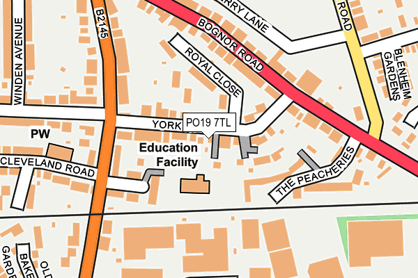 PO19 7TL map - OS OpenMap – Local (Ordnance Survey) PO19 7TL map - OS OpenMap – Local (Ordnance Survey)