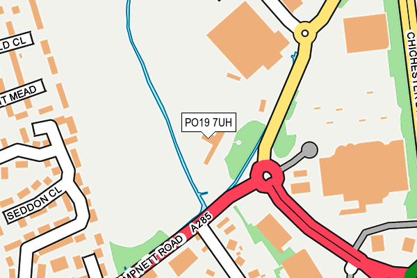 PO19 7UH map - OS OpenMap – Local (Ordnance Survey) PO19 7UH map - OS OpenMap – Local (Ordnance Survey)
