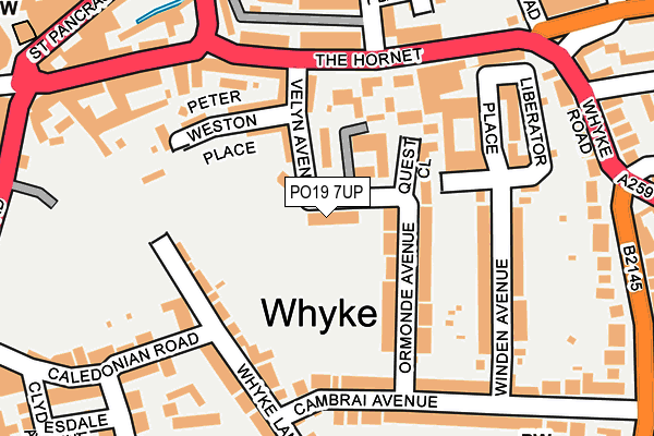 PO19 7UP map - OS OpenMap – Local (Ordnance Survey) PO19 7UP map - OS OpenMap – Local (Ordnance Survey)