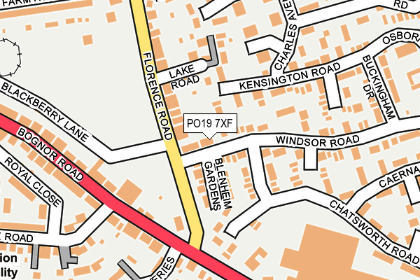 PO19 7XF map - OS OpenMap – Local (Ordnance Survey) PO19 7XF map - OS OpenMap – Local (Ordnance Survey)