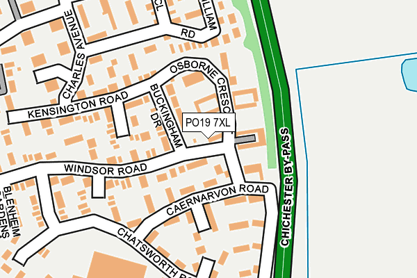 PO19 7XL map - OS OpenMap – Local (Ordnance Survey) PO19 7XL map - OS OpenMap – Local (Ordnance Survey)