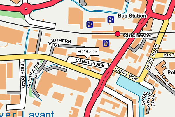 PO19 8DR map - OS OpenMap – Local (Ordnance Survey) PO19 8DR map - OS OpenMap – Local (Ordnance Survey)