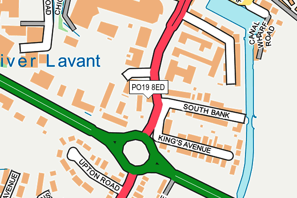 PO19 8ED map - OS OpenMap – Local (Ordnance Survey) PO19 8ED map - OS OpenMap – Local (Ordnance Survey)