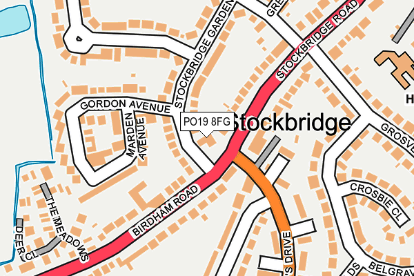 PO19 8FG map - OS OpenMap – Local (Ordnance Survey) PO19 8FG map - OS OpenMap – Local (Ordnance Survey)