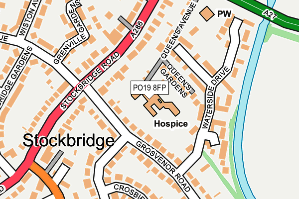 PO19 8FP map - OS OpenMap – Local (Ordnance Survey) PO19 8FP map - OS OpenMap – Local (Ordnance Survey)