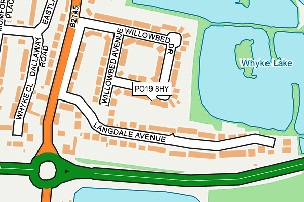 PO19 8HY map - OS OpenMap – Local (Ordnance Survey) PO19 8HY map - OS OpenMap – Local (Ordnance Survey)