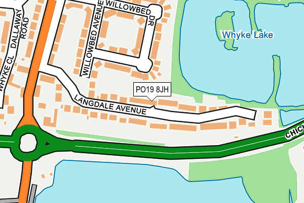 PO19 8JH map - OS OpenMap – Local (Ordnance Survey) PO19 8JH map - OS OpenMap – Local (Ordnance Survey)