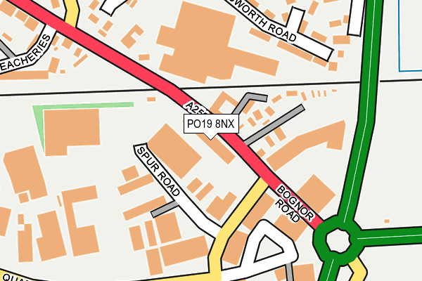 PO19 8NX map - OS OpenMap – Local (Ordnance Survey) PO19 8NX map - OS OpenMap – Local (Ordnance Survey)