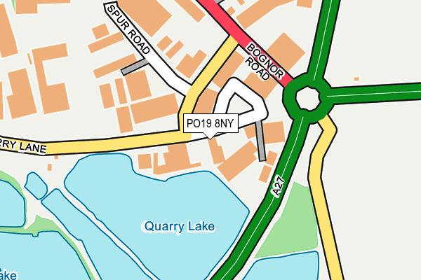 PO19 8NY map - OS OpenMap – Local (Ordnance Survey) PO19 8NY map - OS OpenMap – Local (Ordnance Survey)